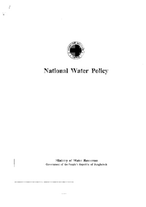 GoB MoWR National Water Policy January 1999.pdf